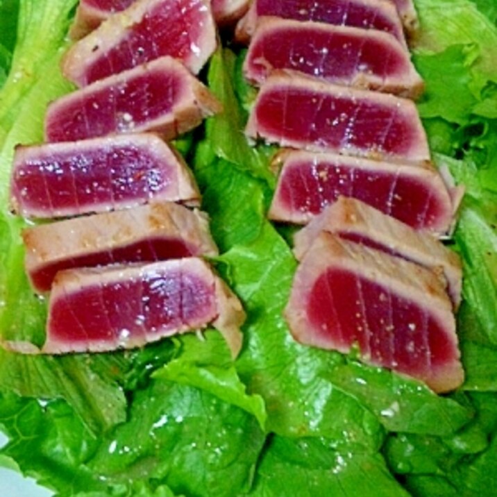 パーティにも♪簡単 和食 鮪の炙り